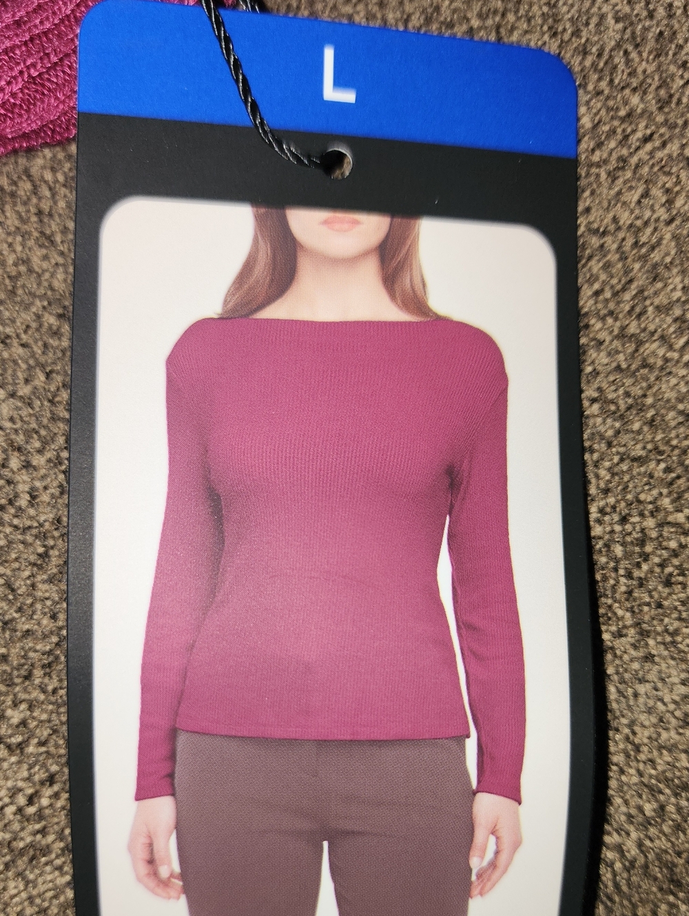 NWT Banana Republic Women's Long Sleeve Ribbed Top - Maroon